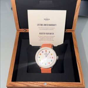Shinola Runwell Detrola 3HD 41MM with Peach Band